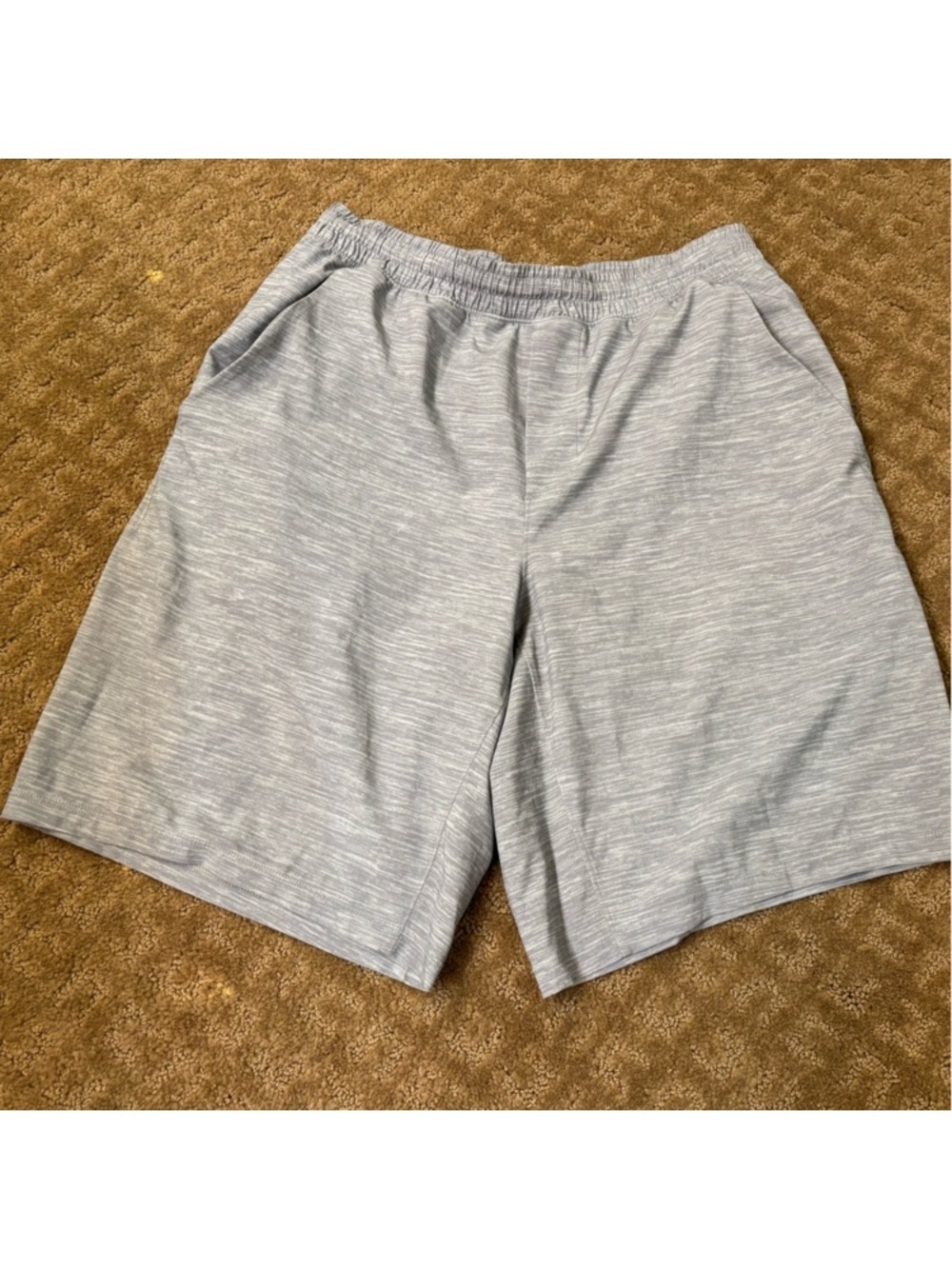 lululemon athletica Heathered Light Gray Women's Athletic Shorts